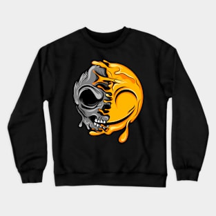 Zombie Emoji Smile Crewneck Sweatshirt